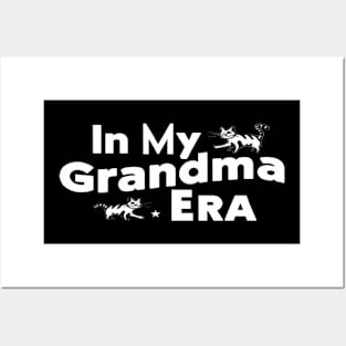 In My Grandma Era Funny Cat Lovers Shirt Posters and Art